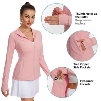 Women’s Full Zip Athletic Jacket LB18W - Bassdash