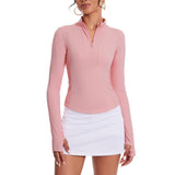 Women’s Half Zip Workout Tops LB19W - Bassdash