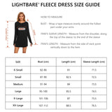 Women's Crew Neck Fleece Dress LB20W - Bassdash