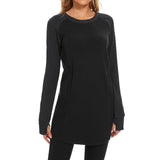 Women's Crew Neck Fleece Dress LB20W - Bassdash