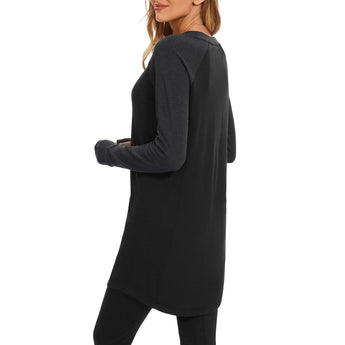 Women's Crew Neck Fleece Dress LB20W - Bassdash