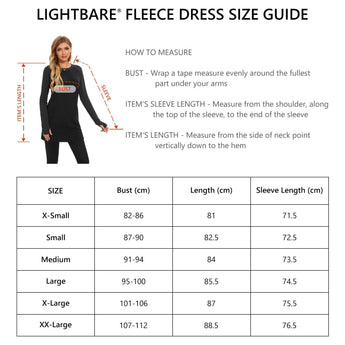 Women's Crew Neck Fleece Dress LB20W - Bassdash