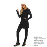 Women's Crew Neck Fleece Dress LB20W - Bassdash