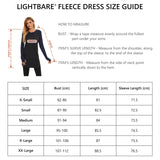 Women's Crew Neck Fleece Dress LB20W - Bassdash