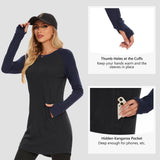 Women's Crew Neck Fleece Dress LB20W - Bassdash