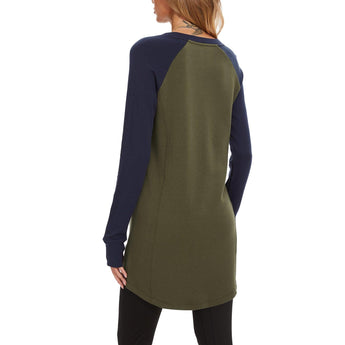 Women's Crew Neck Fleece Dress LB20W - Bassdash
