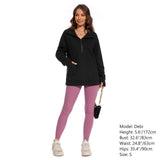 Women’s Oversized Half Zip Fleece Sweatshirts LB21W - Bassdash
