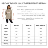 Women’s Oversized Half Zip Fleece Sweatshirts LB21W - Bassdash