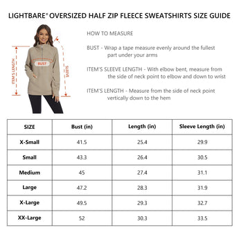 Women’s Oversized Half Zip Fleece Sweatshirts LB21W - Bassdash