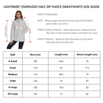 Women’s Oversized Half Zip Fleece Sweatshirts LB21W - Bassdash