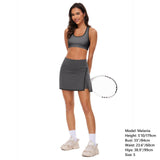 Women's Side Slit Tennis Skirts with Shorts LB17W - Bassdash