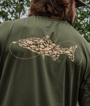 UPF50+ Men’s Graphic Shirt Short Sleeve Sun Shirts FS36M