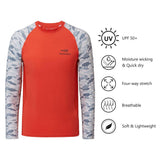 Youth UPF 50+ Camo Long Sleeve Fishing Shirt FS08Y - Bassdash