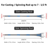 Fishing Rod Sleeves Protective Rod Socks Up to 7-1/2ft - Bassdash