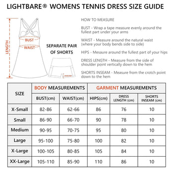 Women's UPF 50+ Tennis Dress with shorts LB06W - Bassdash
