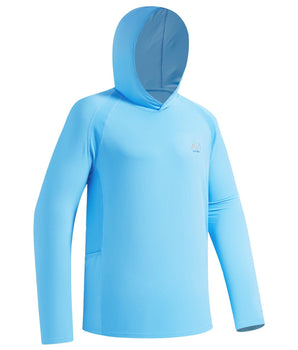 UVSAI Men UPF 50+ Permanent UV Sun Protection Vented Hoodie Shirt