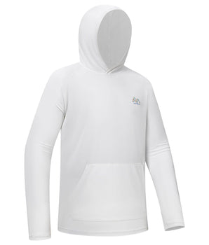 UVSAI Men’s Hoodie Shirt UPF 50+ Permanent UV Protection T-Shirts With Kangaroo Pocket