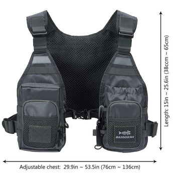 FV08 Ultra Lightweight Fishing Vest for Men Women - Bassdash