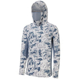 Men's UPF 50+ Long Sleeve Hunting Hoodie with Mask FS06M - Bassdash