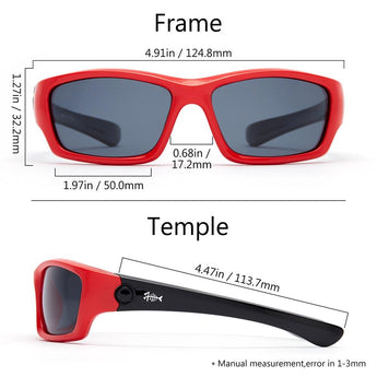 Youth&Kids Polarized UV 400 Protection Sunglasses with Adjustable Strap - Bassdash