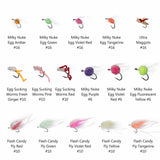 57 Pcs Fly Fishing Trout Fly Lure Kit with Box - Bassdash