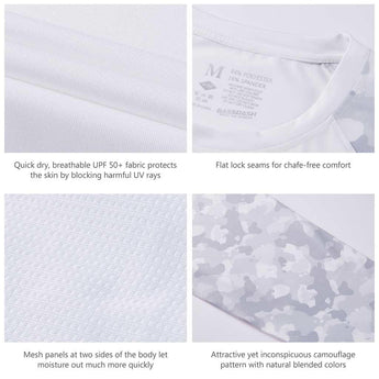 Men's UPF 50+ Camo Long Sleeve Fishing Shirt FS08M - Bassdash