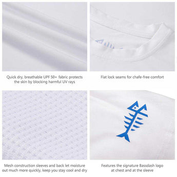 Men’s UPF 50+ Short Sleeve Fishing Shirt FS05M - Bassdash