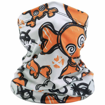 Kids’ Sun Protection Cartoon Print Neck Gaiter - Bassdash