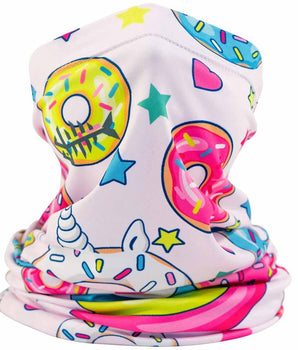 Kids’ Sun Protection Cartoon Print Neck Gaiter - Bassdash