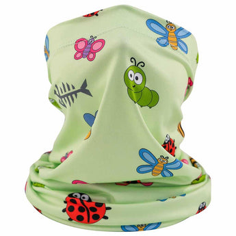 Kids’ Sun Protection Cartoon Print Neck Gaiter - Bassdash