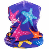 Kids’ Sun Protection Cartoon Print Neck Gaiter - Bassdash