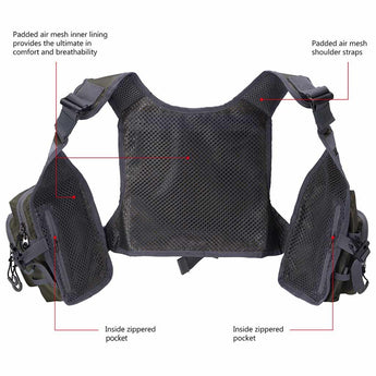 FV08 Ultra Lightweight Fishing Vest for Men Women - Bassdash
