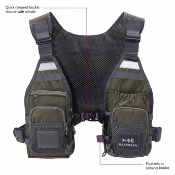 FV08 Ultra Lightweight Fishing Vest for Men Women - Bassdash