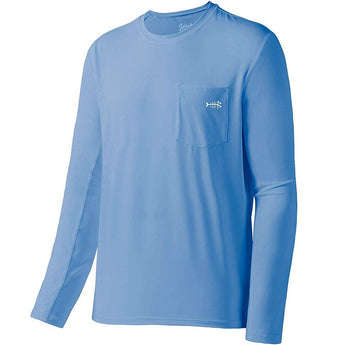 Men’s UPF 50+ Long Sleeve Fishing Shirt with Chest Pocket - Bassdash