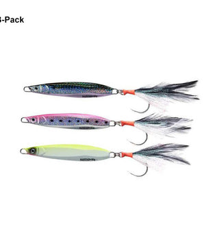 3-Pack STIX Casting Vertical Slow Jigging Lures with Mustad Hooks - Bassdash