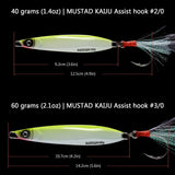 3-Pack STIX Casting Vertical Slow Jigging Lures with Mustad Hooks - Bassdash