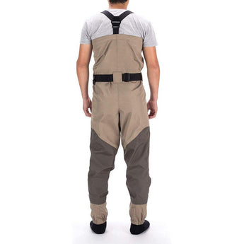 Khaki Convertible Breathable Wader - Stocking Foot - Bassdash