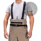 Khaki Convertible Breathable Wader - Stocking Foot - Bassdash