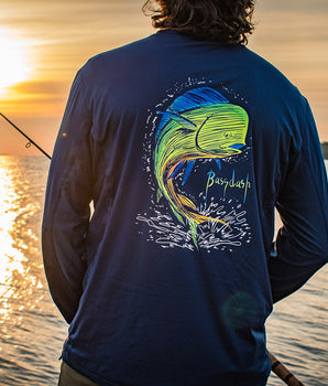 Men’s UPF 50+ Graphic UV Long Sleeve Shirts FS35M