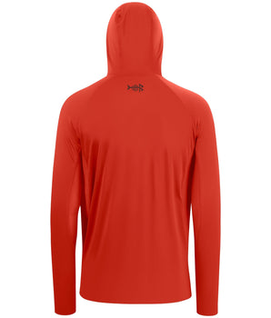 Men’s UPF 50+ Long Sleeve Fishing Hoodie with UV Neck Gaiter FS06M