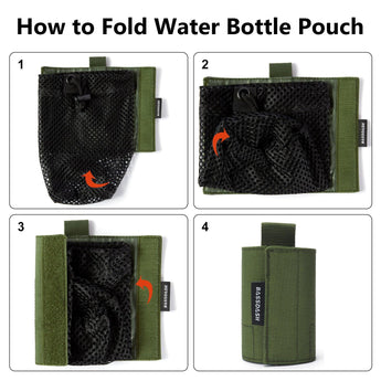 Water Bottle Pouch with Carabiner - Bassdash