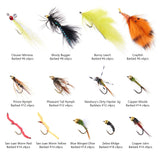 52-Piece Wet Flies Assortment Fly Nymphs and Streamers with Fly Box - Bassdash