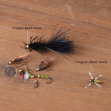 52-Piece Wet Flies Assortment Fly Nymphs and Streamers with Fly Box - Bassdash