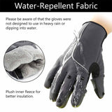 WintePro Water-resistant Fishing Hunting Gloves with Fleece Lining - Bassdash